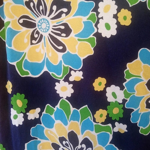 Lilly Pulitzer Twyla Print Floral Silk Cotton Blend One Shoulder Dress Sz Medium - Picture 5 of 7